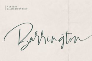 Barrington: A Font for Projects That Demand a Touch of Grace