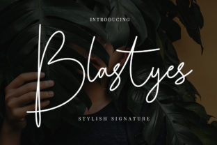 Blastyes: Elegant Signature Script for Authentic Design