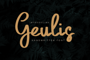 Geulis Script: The Handwritten Font for Personal Craft Projects