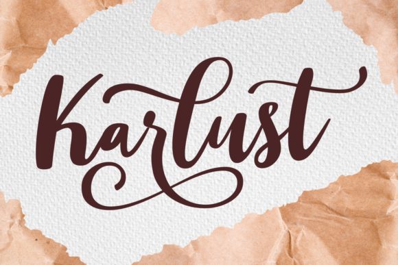 Karlust: A Script Font with Elegant Charm and Dynamic Flourishes