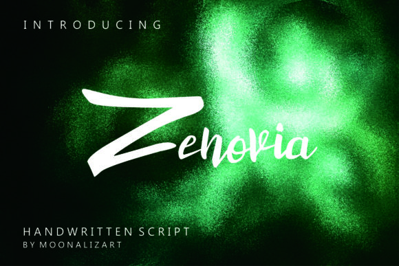 Zenovia: Unleashing Bold Visual Energy with a Unique Script Font